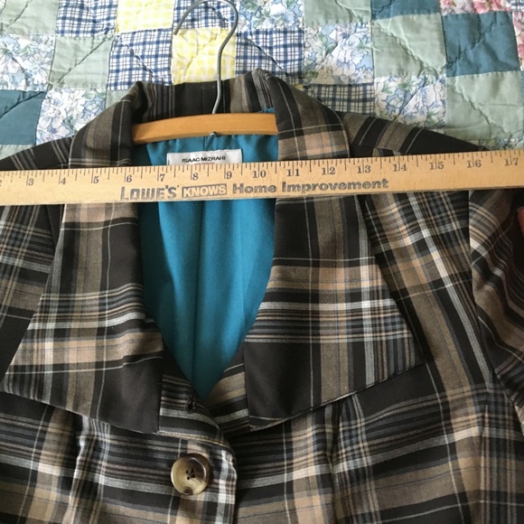 Jacket/Blazer, crop, cotton, Size 12, plaid - Picture 10 of 13